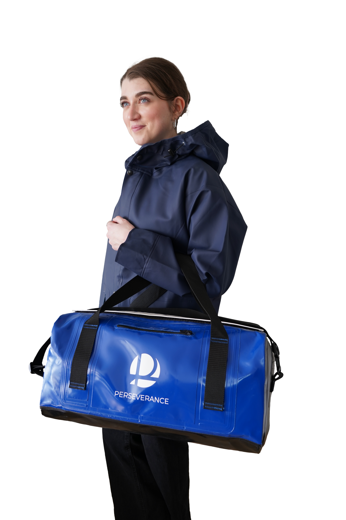 Sac de sport/voyage bleu, imperméable aux couleurs de PERSEVERANCE