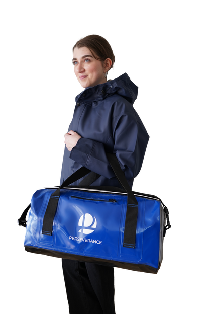 Sac de sport/voyage bleu, imperméable aux couleurs de PERSEVERANCE