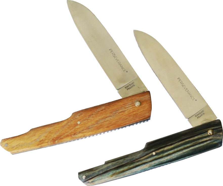 Couteau Laguiole en bois marqué PERSEVERANCE