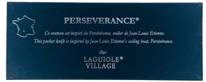 Couteau Laguiole en chêne marqué PERSEVERANCE